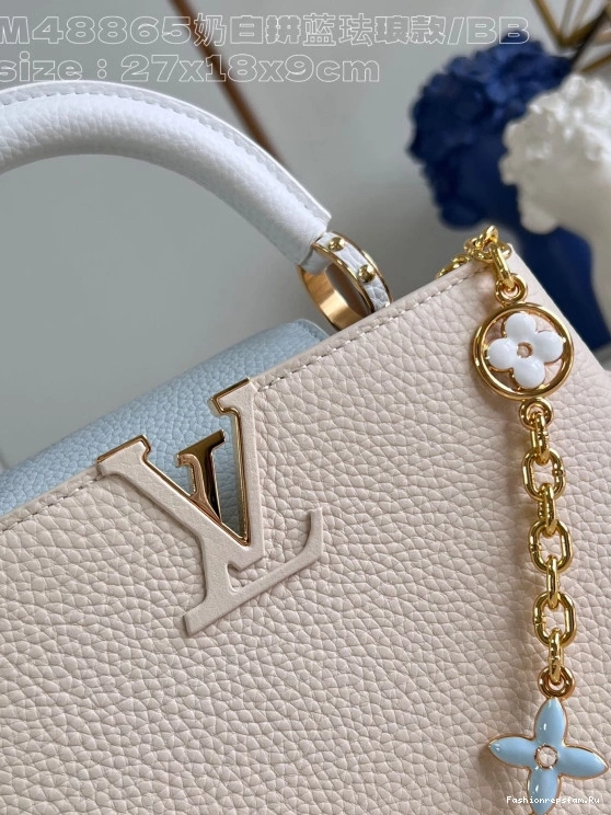FS CHEAP CAPUCINES LOUIS BB-27*18*9CM VUITTON 0714